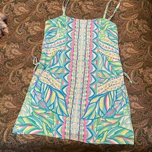 Lilly Pulitzer dressy romper!  lined skort romper,no pockets, adjustable straps